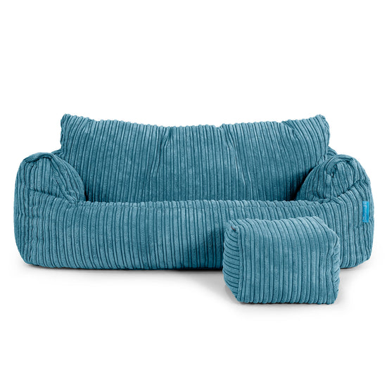 Josephine Children's Sofa Bean Bag 1-5 yr - Cord Aegean Blue 02