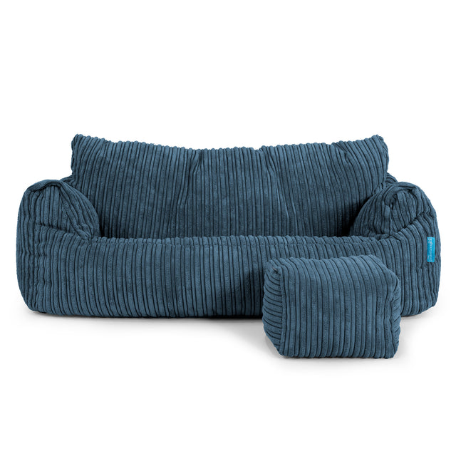 Josephine Children's Sofa Bean Bag 1-5 yr - Cord Navy Blue 02