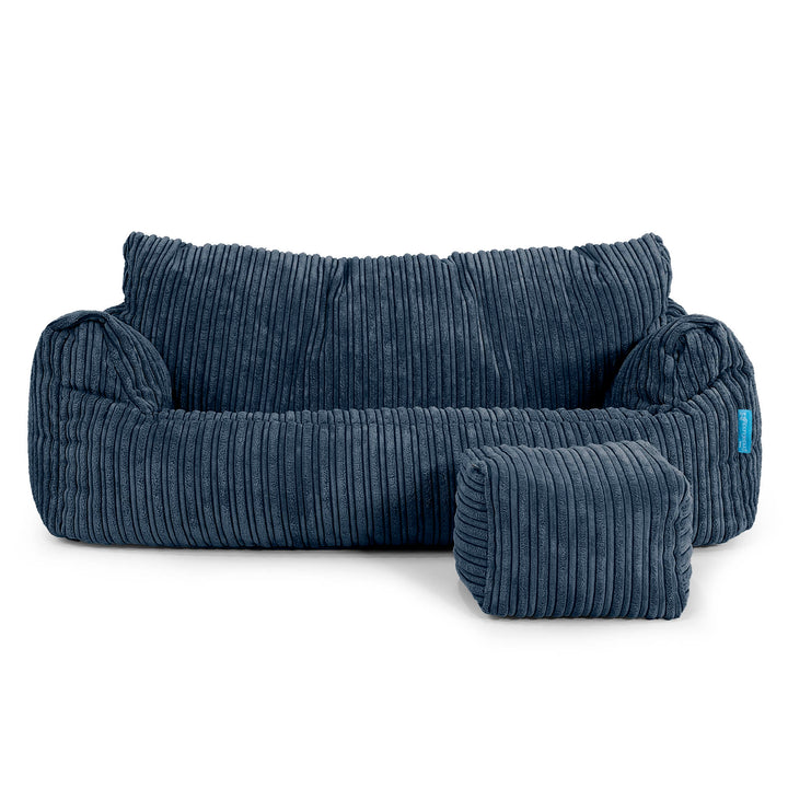 Josephine Children's Sofa Bean Bag 1-5 yr - Cord Navy Blue 02