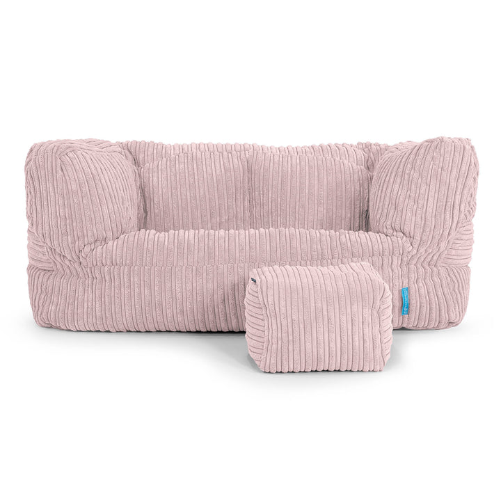 Albert Kids Sofa Bean Bag 2-6 yr - Cord Blush Pink 02