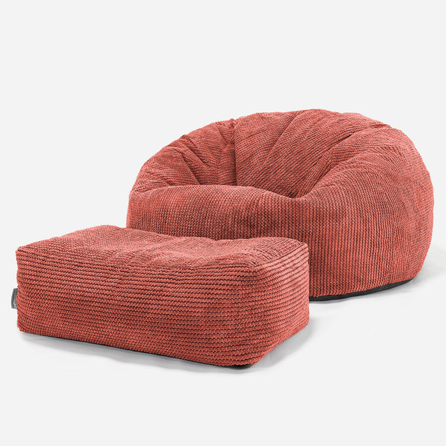 Classic Sofa Bean Bag - Pom Pom Pumpkin Orange 02