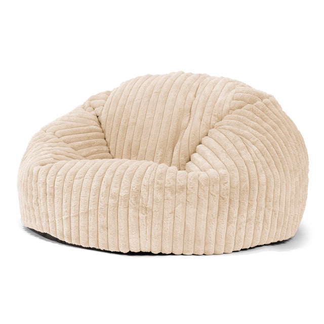 Classic Sofa Bean Bag - Ultra Plush Cord Cream 01
