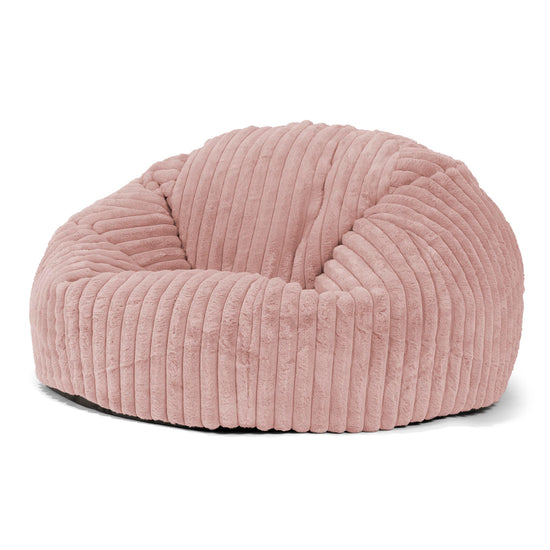 Classic Sofa Bean Bag - Ultra Plush Cord Dusty Pink 01