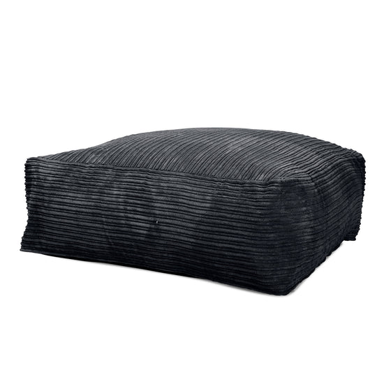 CloudSac 250 Memory Foam Ottoman Pouf - Cord Black 01