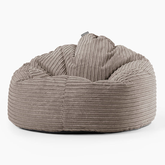 Archi Bean Bag Chair - Cord Dovetail Grey 01