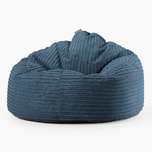 Archi Bean Bag Chair - Cord Navy Blue