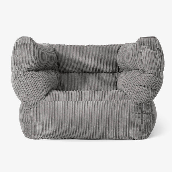 Albert Bean Bag Armchair 2.0 - Cord Graphite Grey