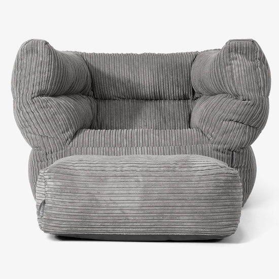 Albert Bean Bag Armchair 2.0 - Cord Graphite Grey 02