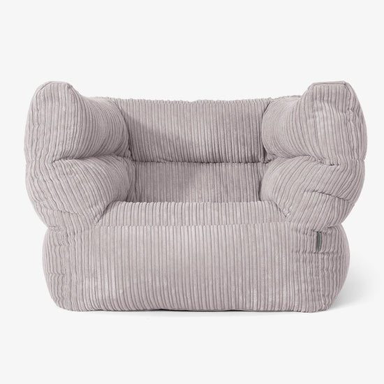 Albert Bean Bag Armchair 2.0 - Cord Silver Grey 01