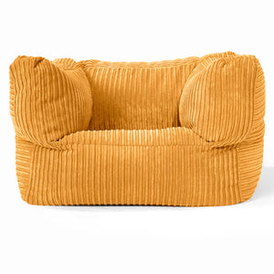 Albert Bean Bag Armchair - Cord Golden Honey