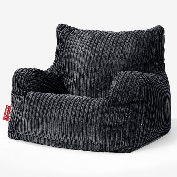 Josephine Bean Bag Armchair - Cord Black