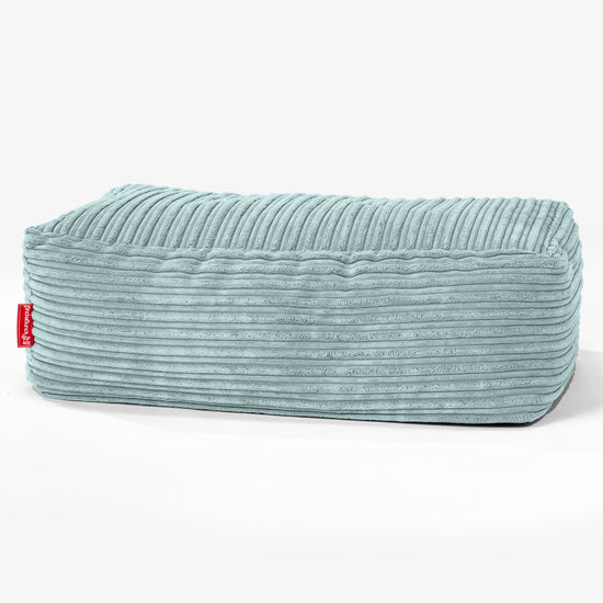 Large Footstool - Cord Mint Green 01