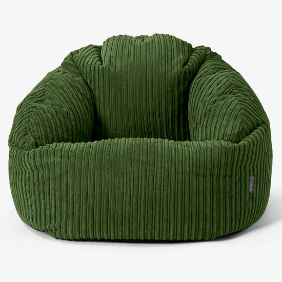 Bubble Bean Bag Chair - Cord Forest Green 01