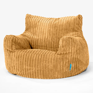 Children's Armchair Bean Bag 3-8 yr - Cord Golden Honey
