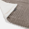 Sherpa Throw / Blanket - Cord Dovetail Grey 01
