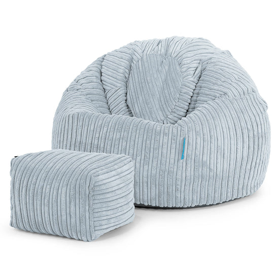 Classic Kids Bean Bag Chair 1-5 yr - Cord Baby Blue 02