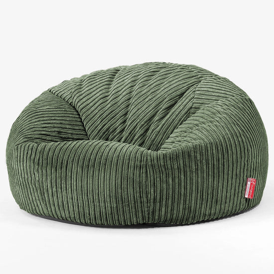 Classic Sofa Bean Bag - Cord Forest Green 01