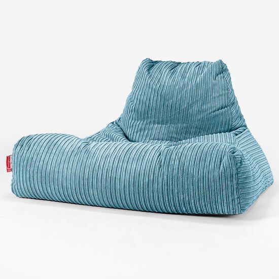 Mega Lounger Bean Bag - Cord Aegean Blue 01