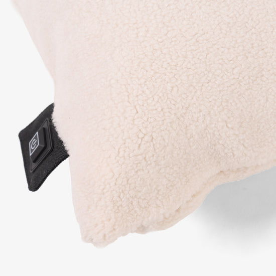 Heated Cushion 45 x 45cm - Sherpa Cream 02