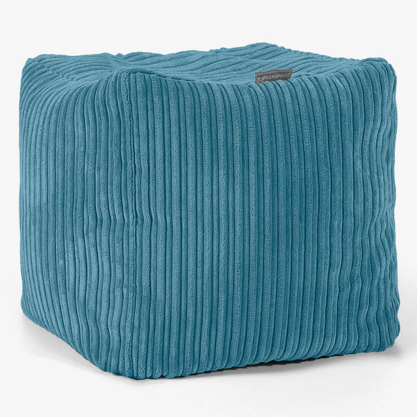 Cube Footstool Pouffe Replacement Cover - Cord 01