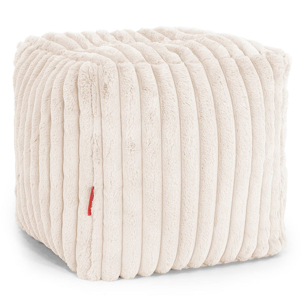 Cube Footstool Pouffe Replacement Cover - Ultra Plush Cord 01