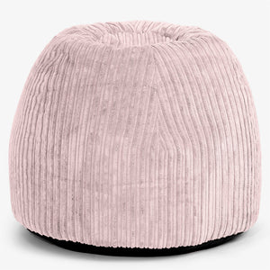 Ergonomic Office Pouf Chair - Cord Blush Pink