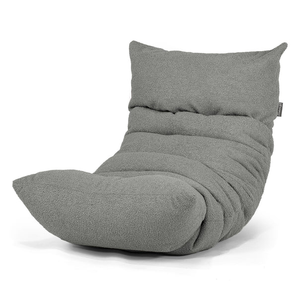 Eva Lounger Bean Bag - Boucle Grey