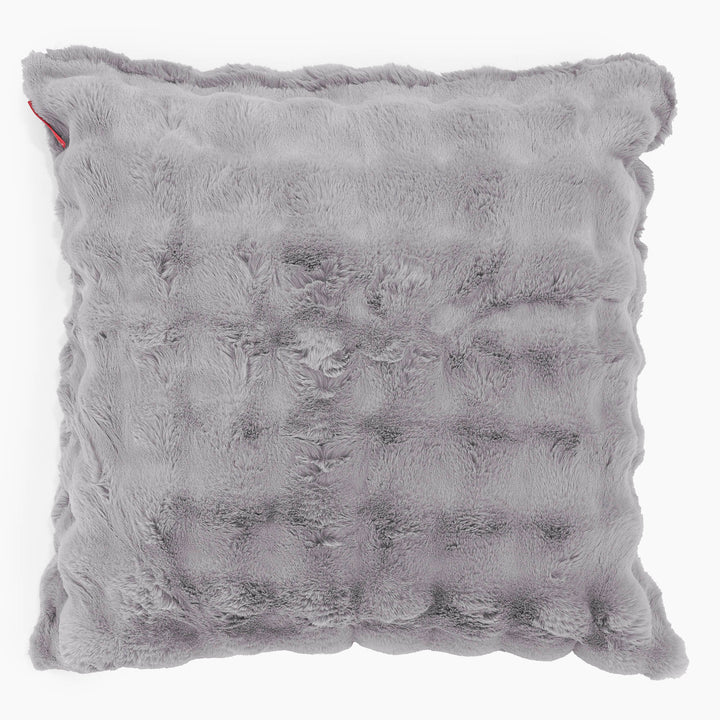 Extra Large Scatter Cushion Cover 70 x 70cm - Bubble Faux Fur Grey 01