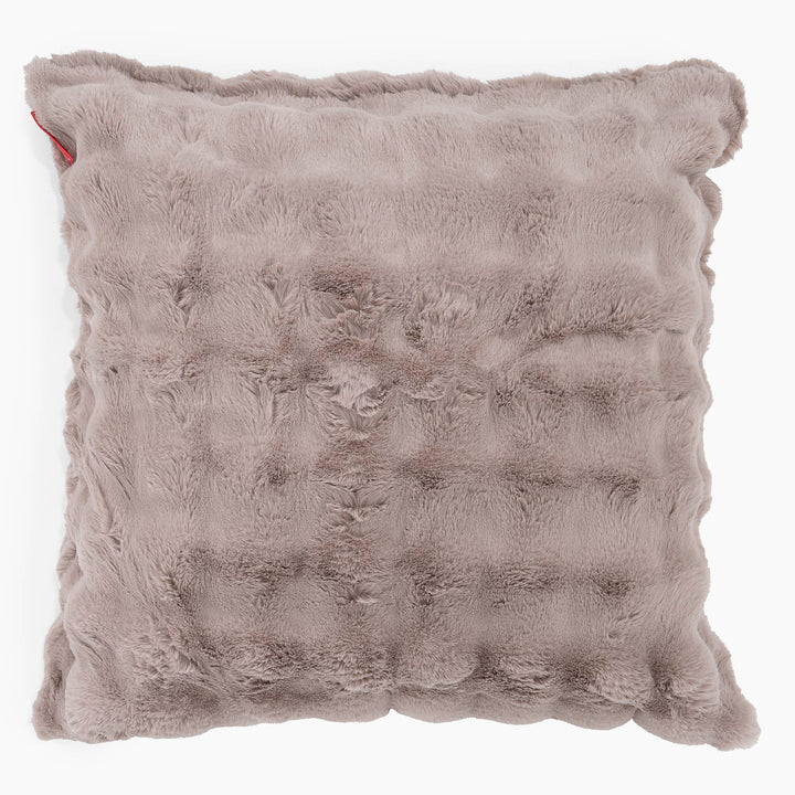 Extra Large Scatter Cushion Cover 70 x 70cm - Bubble Faux Fur Mink 01