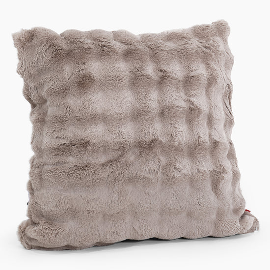 Extra Large Scatter Cushion Cover 70 x 70cm - Bubble Faux Fur Mink 02