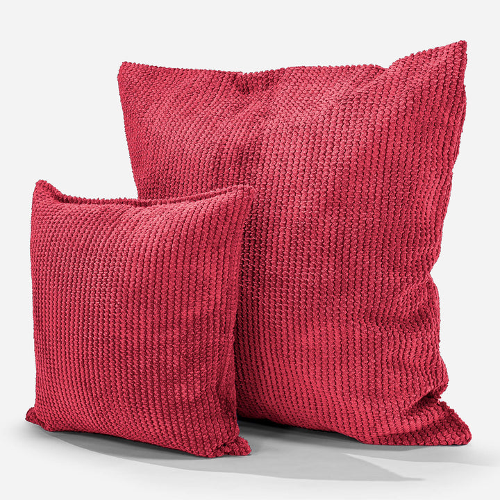 Extra Large Scatter Cushion Cover 70 x 70cm - Pom Pom Pastel Red 02
