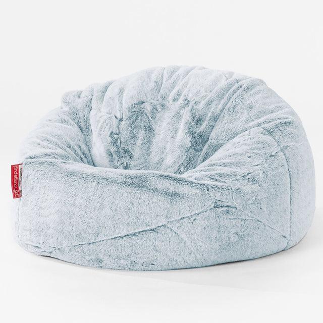 Classic Kids Bean Bag Chair 1-5 yr Replacement Cover - Fluffy Faux Fur Rabbit 01