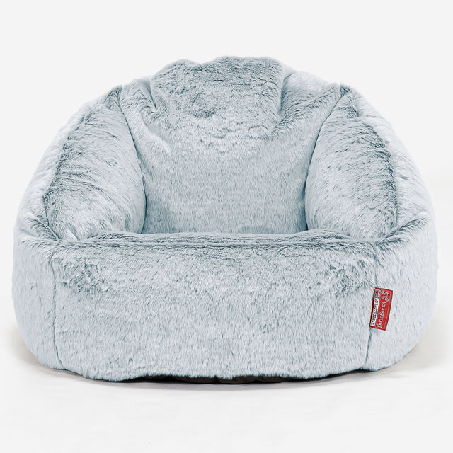 Bubble Bean Bag Chair Replacement Cover - Fluffy Faux Fur Rabbit 01