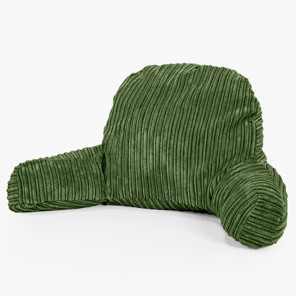 High Back Support Cuddle Cushion - Cord Forest Green 01