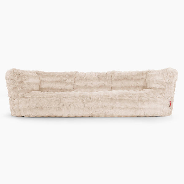 The 3 Seater Albert Sofa Bean Bag Replacement Cover - Bubble Faux Fur 01