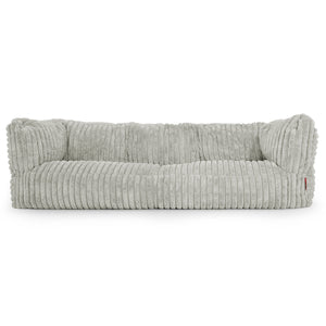 The 3 Seater Albert Sofa Bean Bag - Ultra Plush Cord Sage Green