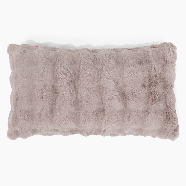 XL Rectangular Support Cushion Cover 40 x 70cm - Bubble Faux Fur Mink 01