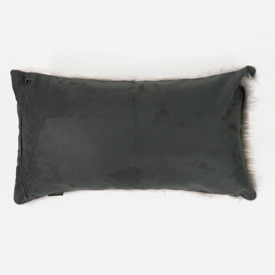 XL Rectangular Support Cushion Cover 40 x 70cm - Mongolian Fur Grey 02