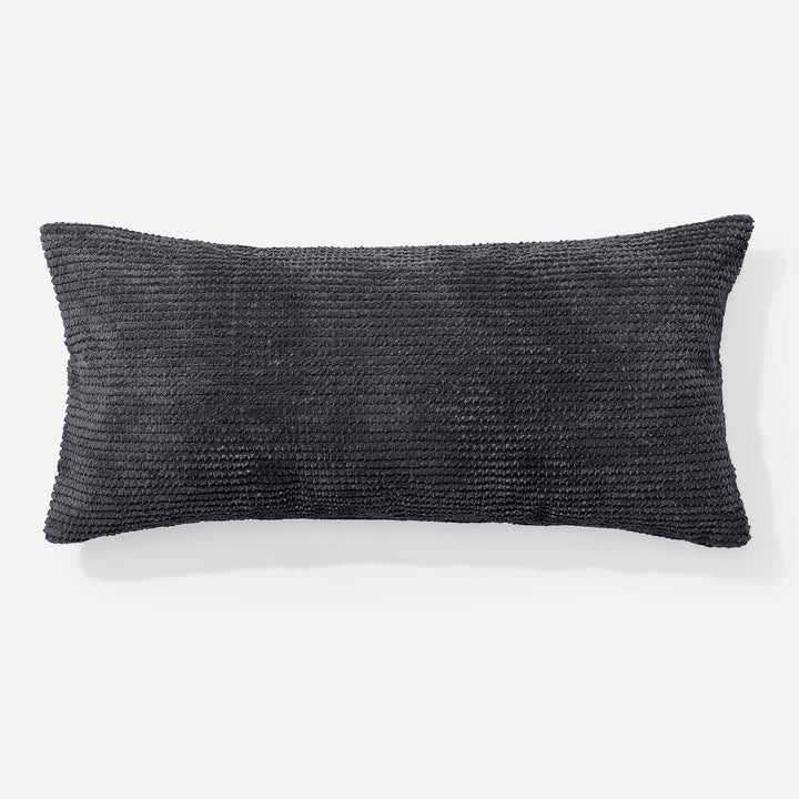 XL Rectangular Support Cushion Cover 40 x 70cm - Pom Pom Black 01