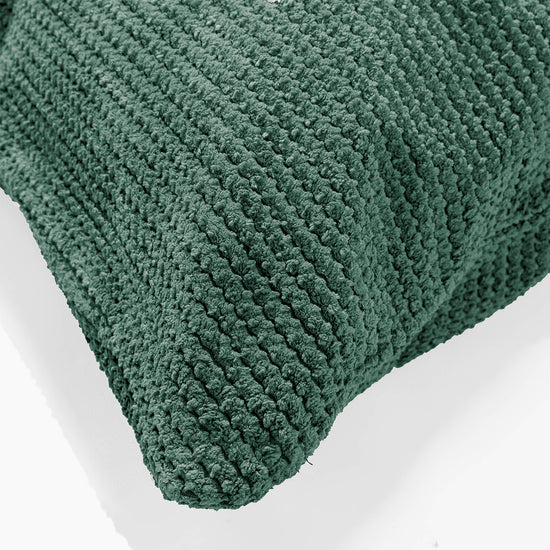 XL Rectangular Support Cushion Cover 40 x 70cm - Pom Pom Emerald Green 02