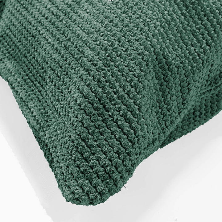 XL Rectangular Support Cushion Cover 40 x 70cm - Pom Pom Emerald Green 02