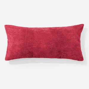 XL Rectangular Support Cushion Cover 40 x 70cm - Pom Pom Pastel Red