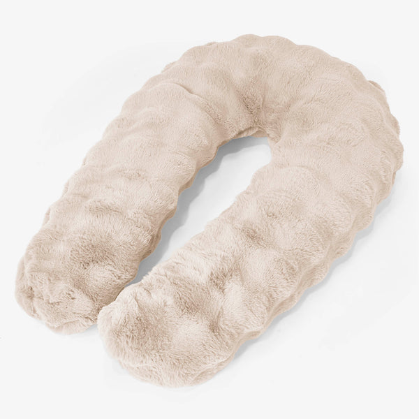 Hug Pillow - Bubble Faux Fur Cream 01