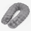 Hug Pillow - Bubble Faux Fur Grey 01