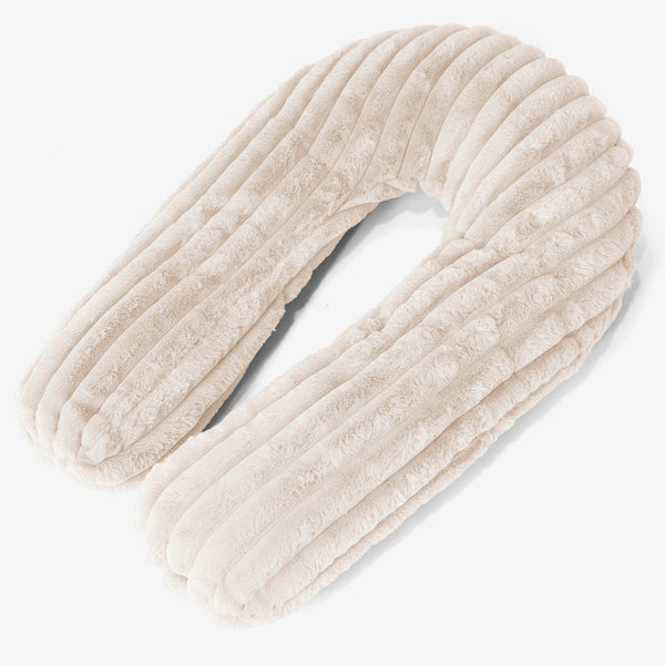 Hug Pillow - Ultra Plush Cord Cream 01