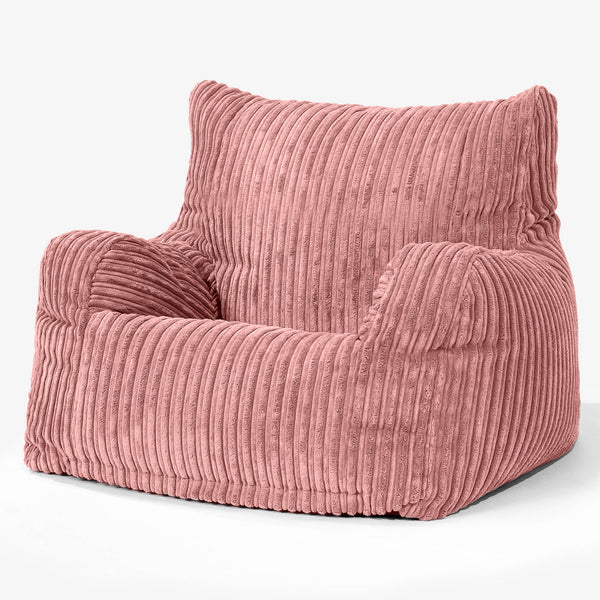 Josephine Bean Bag Armchair - Cord Peach 01