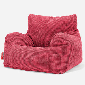 Josephine Bean Bag Armchair - Pom Pom Pastel Red