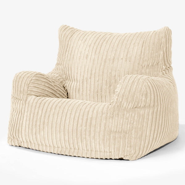 Josephine Bean Bag Armchair - Cord Cream 01