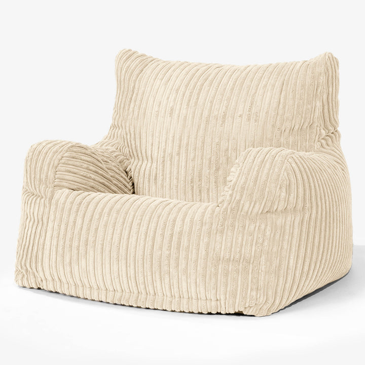 Josephine Bean Bag Armchair - Cord Cream 01