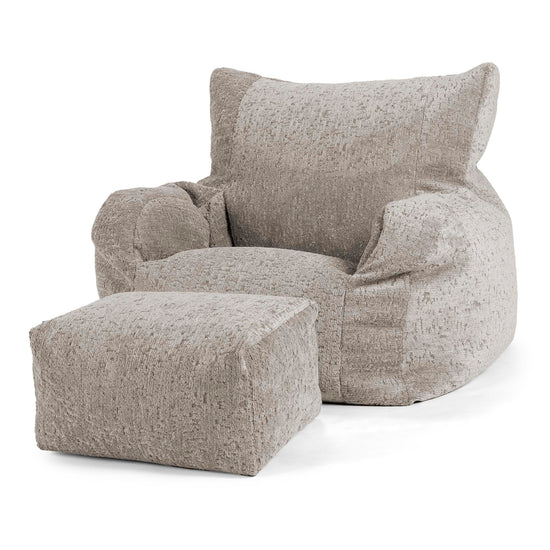 Josephine Bean Bag Armchair - Cord Graphite Grey 02